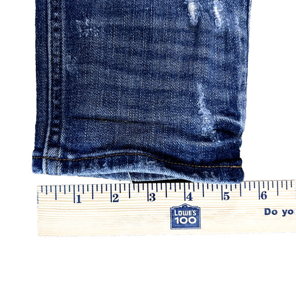 Madewell Jeans Women’s 25 Blue Slim Straight Mid Rise Medium Wash Button Fly - Picture 8 of 12